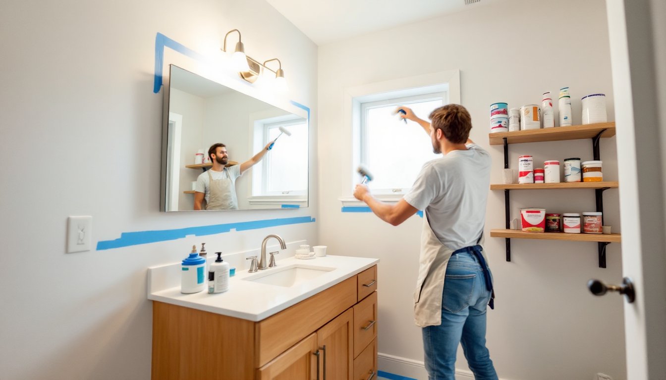 diy small bathroom renovation