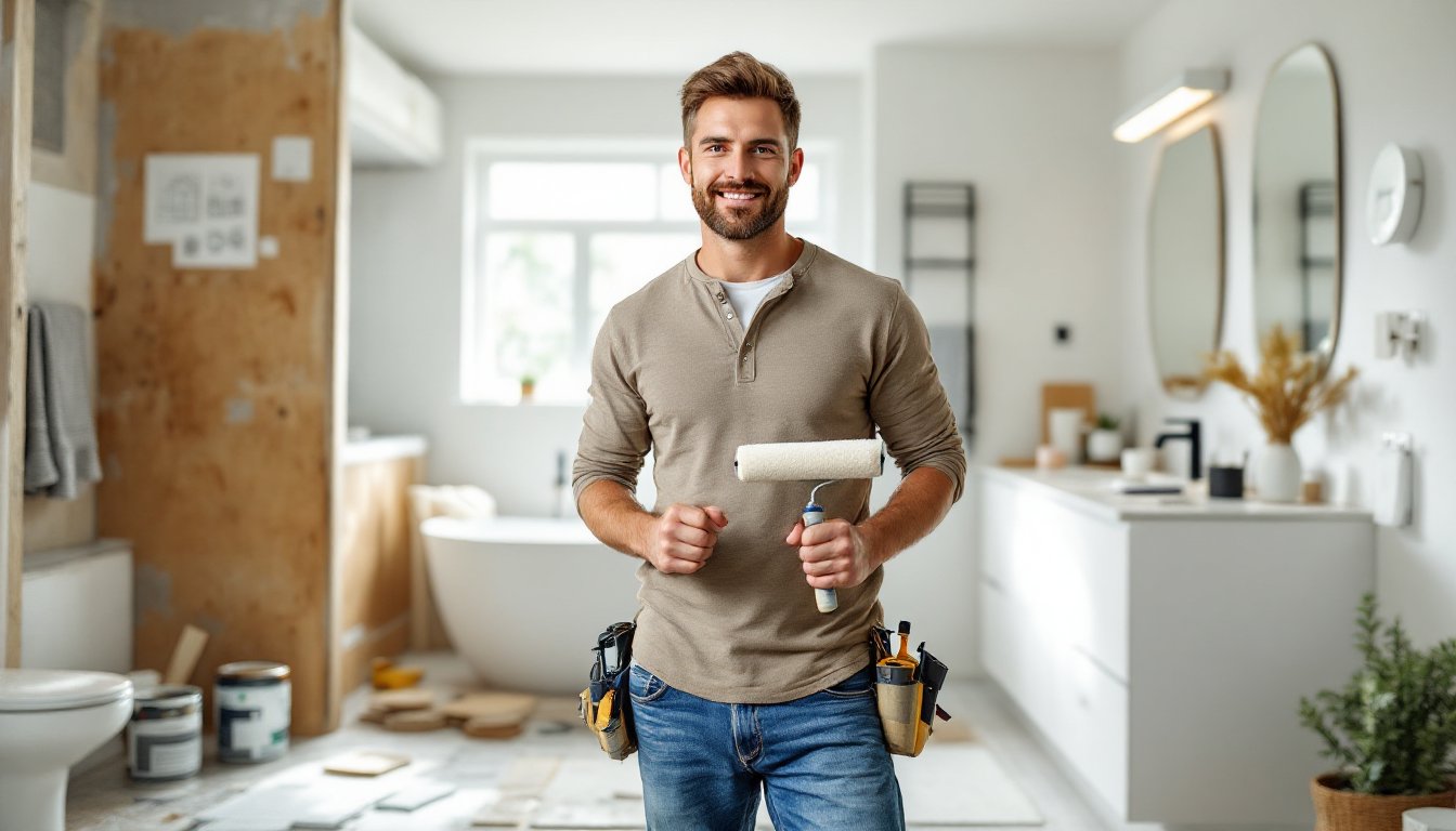 diy restroom remodel